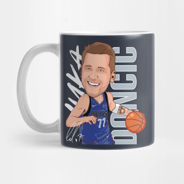 Luka Doncic Dallas Mavericks 77 by portraiteam